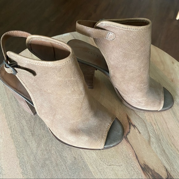 Lucky Brand Leather Booties - Picture 1 of 9